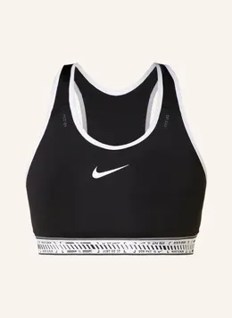 Nike: Чёрный бюстгальтер  Swoosh