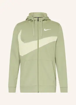 Nike: Зелёная толстовка  Dri FIT