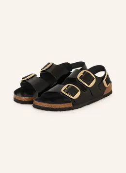 Birkenstock: Чёрные сандалии  Milano