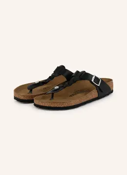 Birkenstock: Чёрные босоножки  Gizeh