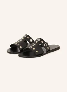 Ancient Greek Sandals: Чёрные сабо Apteros