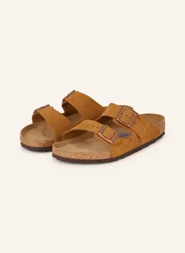 Birkenstock: Коричневые сабо  Arizona