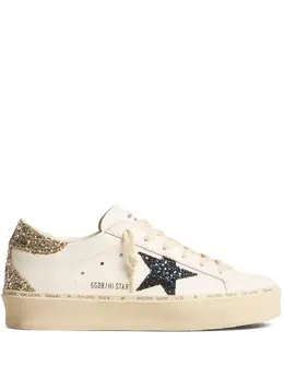 Golden Goose: Белые кроссовки  Hi Star