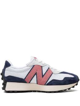 New Balance: Синие кроссовки  327