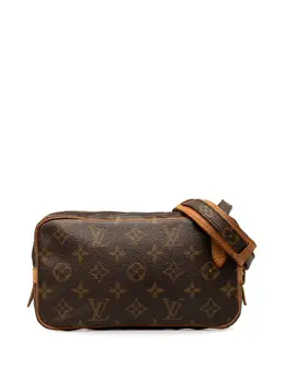 Louis Vuitton Pre-Owned: Коричневая сумка через плечо