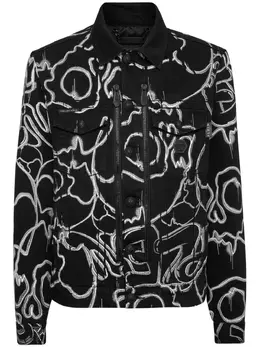 Philipp Plein: Куртка  Skull с принтом