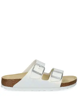 Birkenstock: Белые сандалии  Arizona Birko Flor