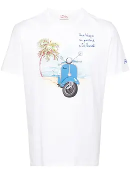 MC2 Saint Barth: Хлопковая футболка Vespa