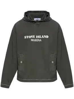 Stone Island: Толстовка с принтом 