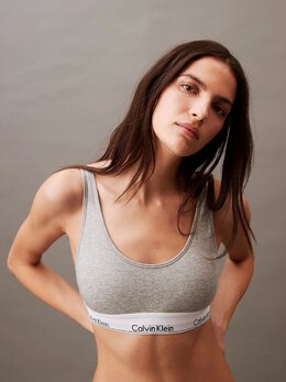 Calvin Klein Underwear: Серый бюстгальтер 