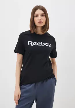 Reebok: Чёрная футболка 