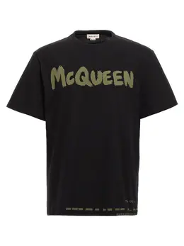 Alexander Mcqueen: Футболка с принтом 