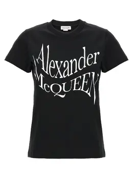 Alexander Mcqueen: Хлопковая футболка 