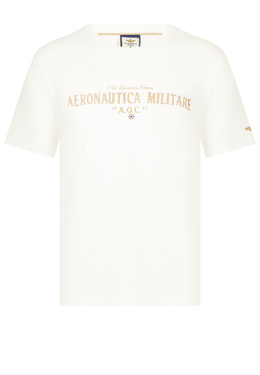 AERONAUTICA MILITARE: Белая футболка 