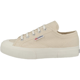 Superga: Бежевые кроссовки 