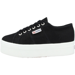 Superga: Чёрные кроссовки 