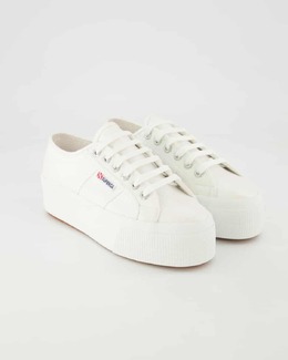 Superga: Белые кроссовки 