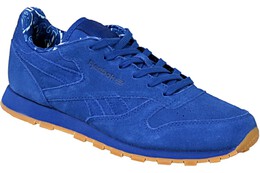 Reebok: Синие кроссовки  Classic Leather