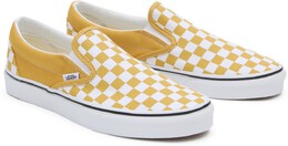 Vans: Жёлтые кроссовки Classic Slip On