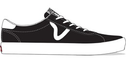 Vans: Чёрные кроссовки  Sport