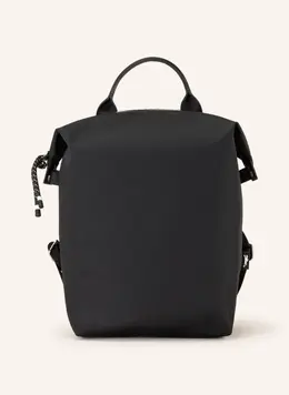 Longchamp: Чёрный рюкзак  Le Pliage