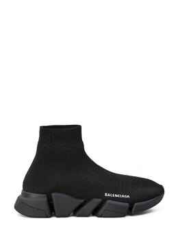 Balenciaga: Чёрные кроссовки  Speed.2