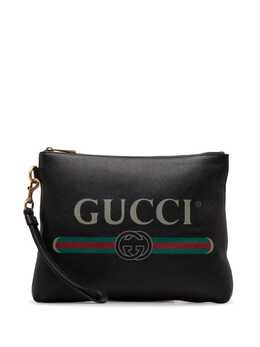 Gucci Pre-Owned: Чёрный клатч