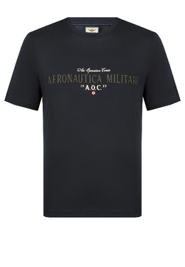 AERONAUTICA MILITARE: Синяя футболка 