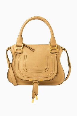 Chloé: Оранжевая сумка Marcie