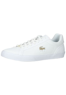 Lacoste: Белые кроссовки 