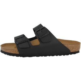 Birkenstock: Чёрные сандалии  Arizona Birko Flor