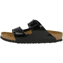 Birkenstock: Чёрные сандалии  Arizona Birko Flor