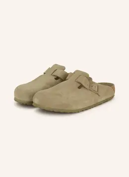 Birkenstock: Сабо цвета хаки 