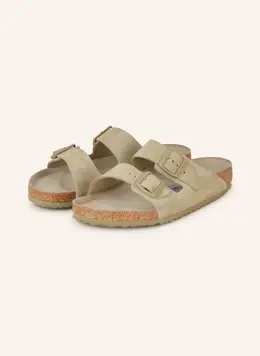 Birkenstock: Сабо  Arizona цвета хаки