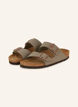 Birkenstock: Серые сабо  Arizona