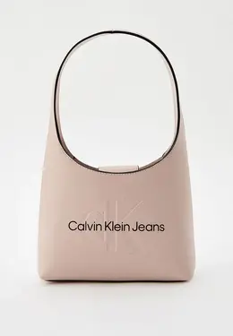 Calvin Klein Jeans: Розовая сумка 