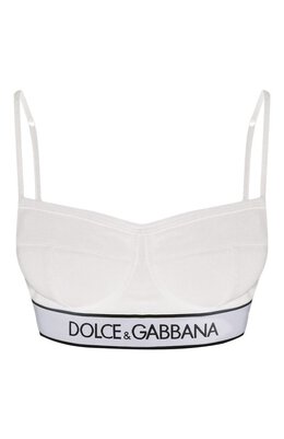 Dolce & Gabbana: Белый бюстгальтер 