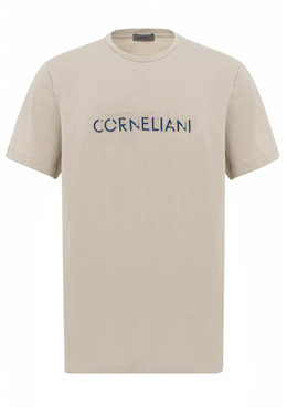 CORNELIANI: Бежевая футболка 