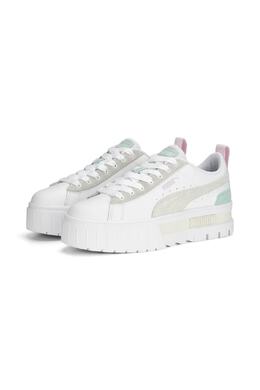 PUMA: Белые кроссовки  Mayze