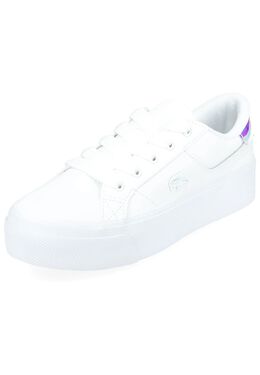 Lacoste: Белые кроссовки 