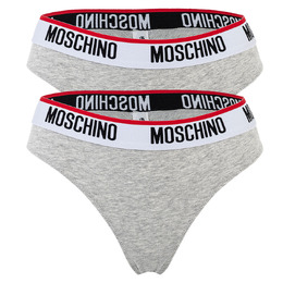 Moschino: Серые трусы 