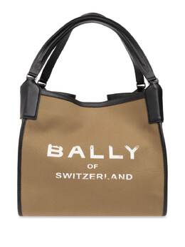 Bally: Зелёная сумка-шоппер 