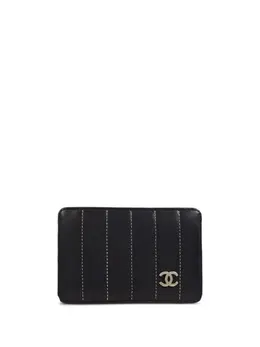 CHANEL Pre-Owned: Чёрный картхолдер