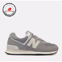 New Balance: Серые кроссовки 