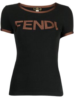 Fendi Pre-Owned: Футболка с принтом