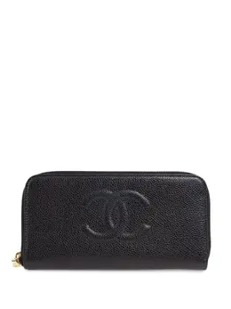 CHANEL Pre-Owned: Чёрный кошелёк