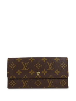 Louis Vuitton Pre-Owned: Коричневый кошелёк