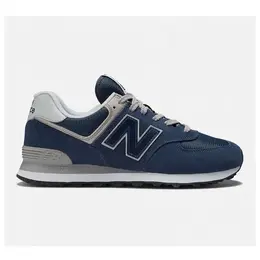 New Balance: Синие кроссовки 