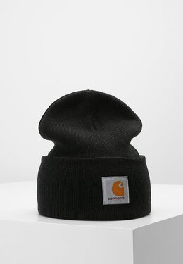 Carhartt WIP: Чёрная шапка Watch Hat