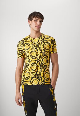 Versace: Чёрная майка  Barocco